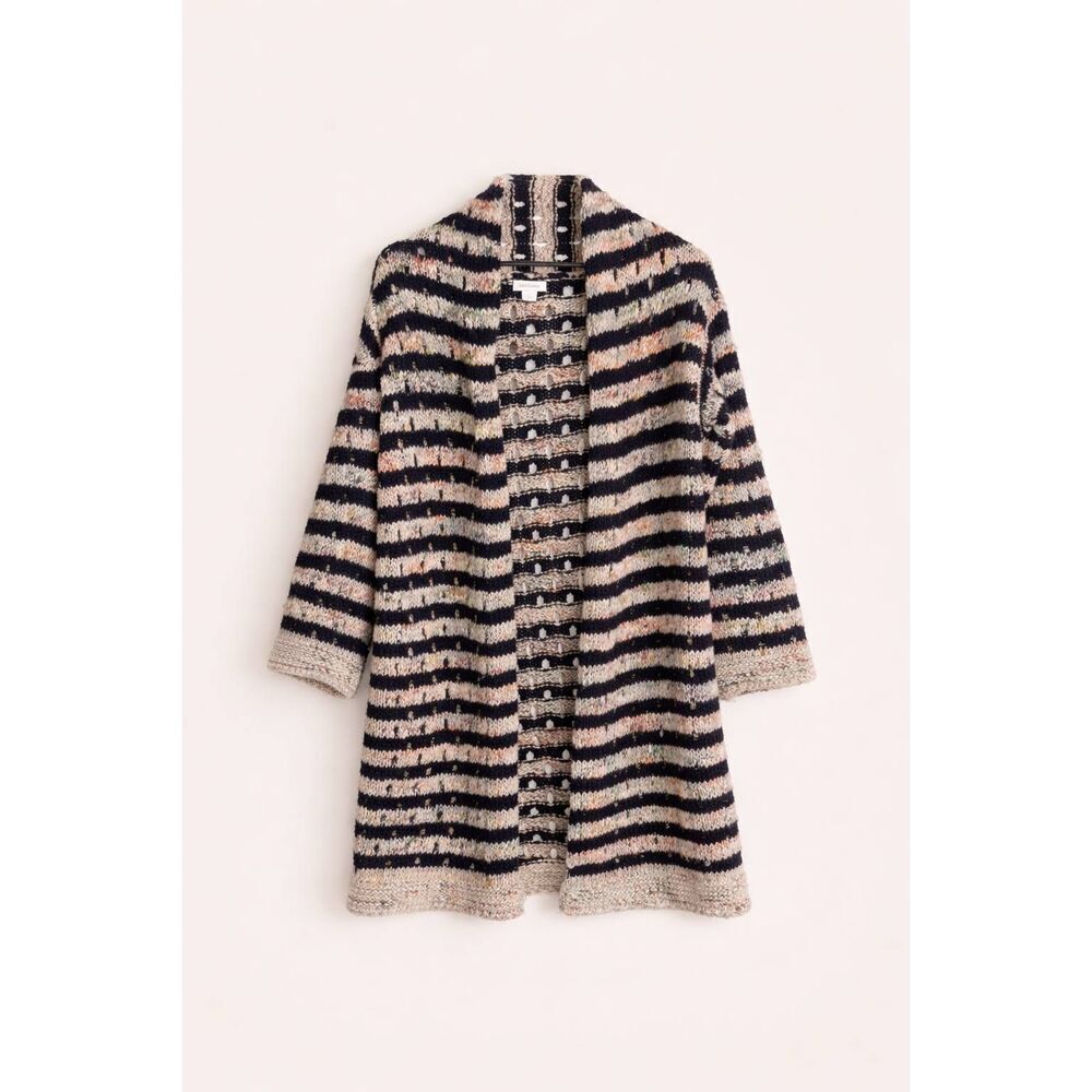 Sundance Sunset Melange Wool Open Cardigan Sweater